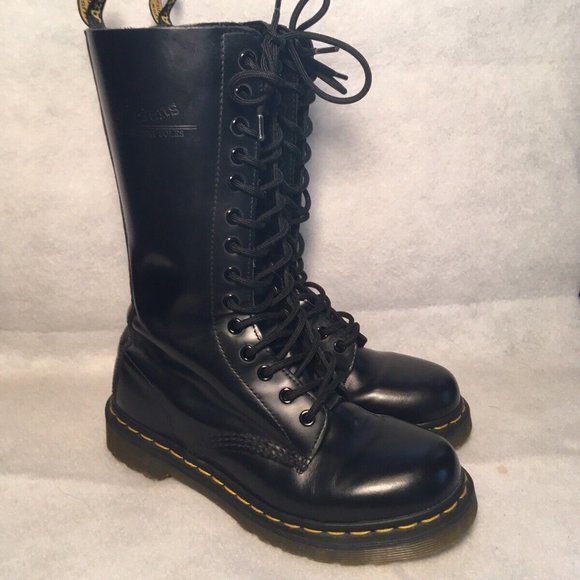 Doc Martens 1914 SMOOTH LEATHER TALL BOOTS - Size 6 US Men's / Women's Unisex - Picture 2 of 5